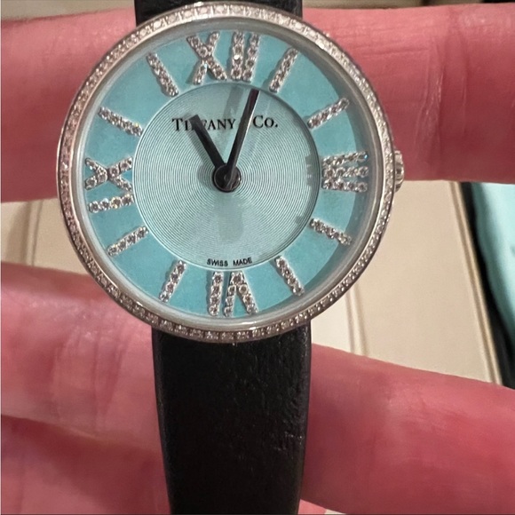 π Tiffany & Co Diamond Watch in signature Blue π - Picture 11 of 13